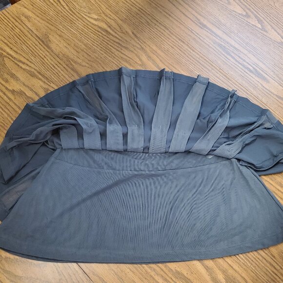 ADIDAS BY STELLA MCCARTNEY Grey Pleated Tennis Skirt Sz Medium - Picture 5 of 7